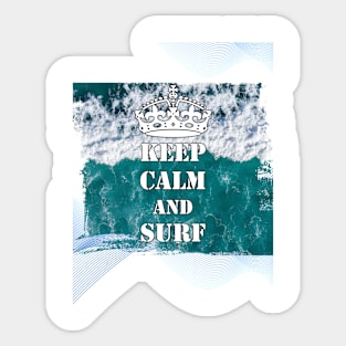 Keep Calm And Surf 51 - Summer Of Surfing Sticker